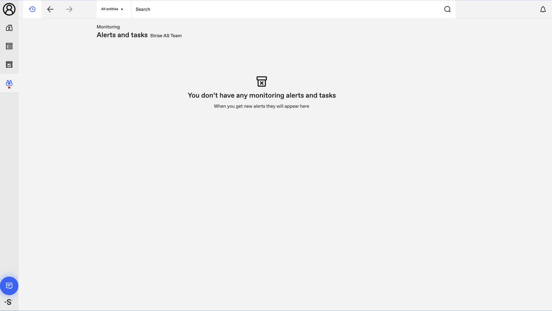 Empty monitoring